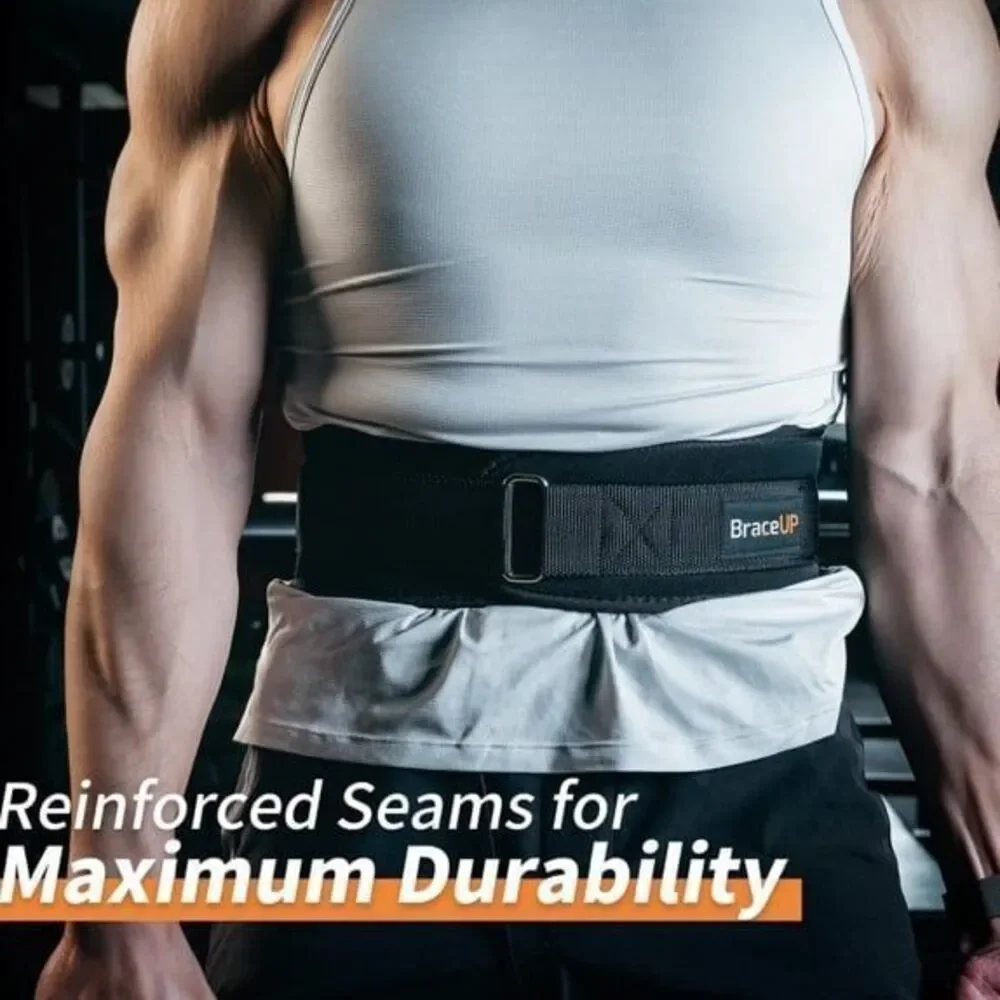 Braceup Powerlifting Belt Black Medium‎ B682
